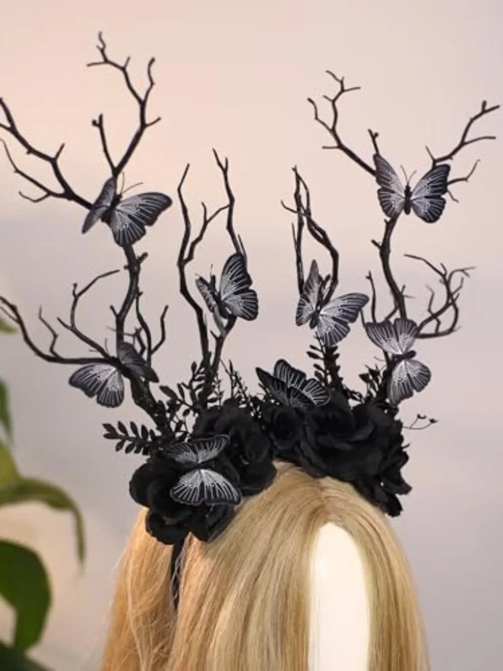 Handmade Gothic Forest Branch Headband - Woodland Hair Crown for Cosplay